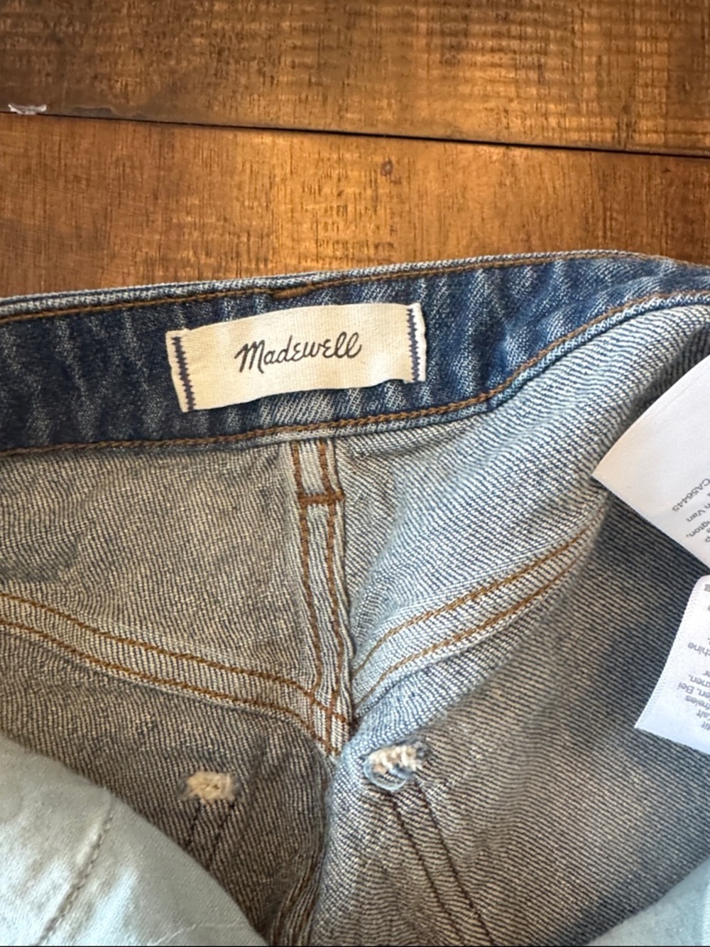 Madewell Curvy Perfect Vintage High-Rise Wide-Leg Jeans 27 tall - Picture 5 of 9